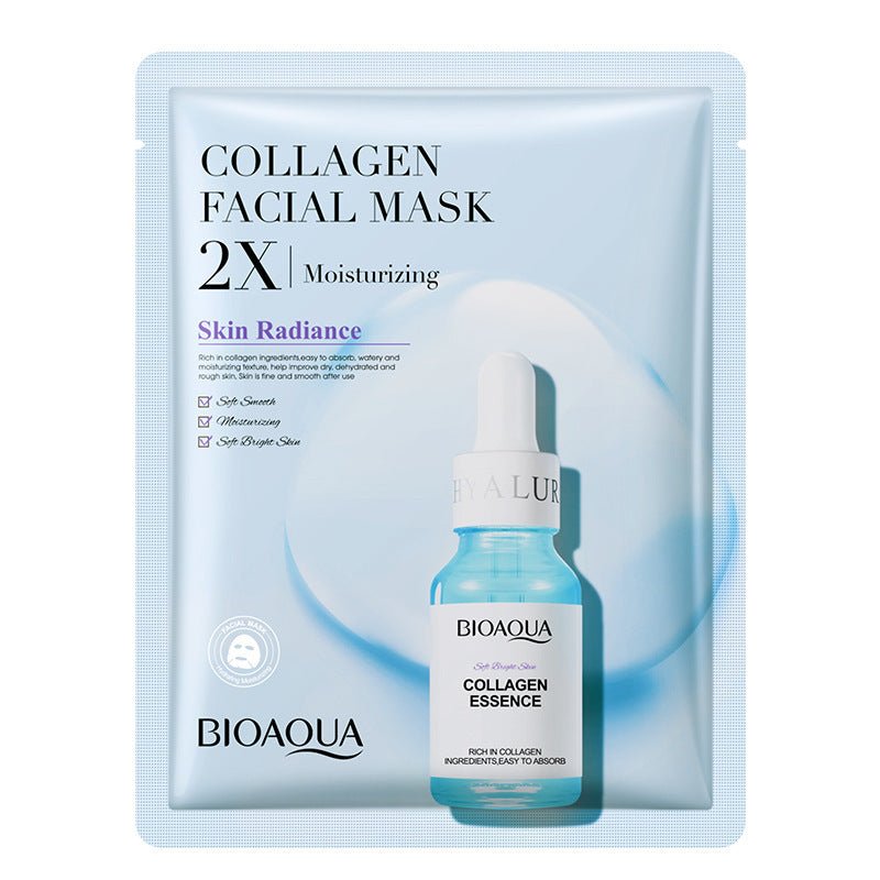 Collagen Hyaluronic Acid Face Mask sheet mask for deep hydration, moisturizing care, and smoother-looking skin