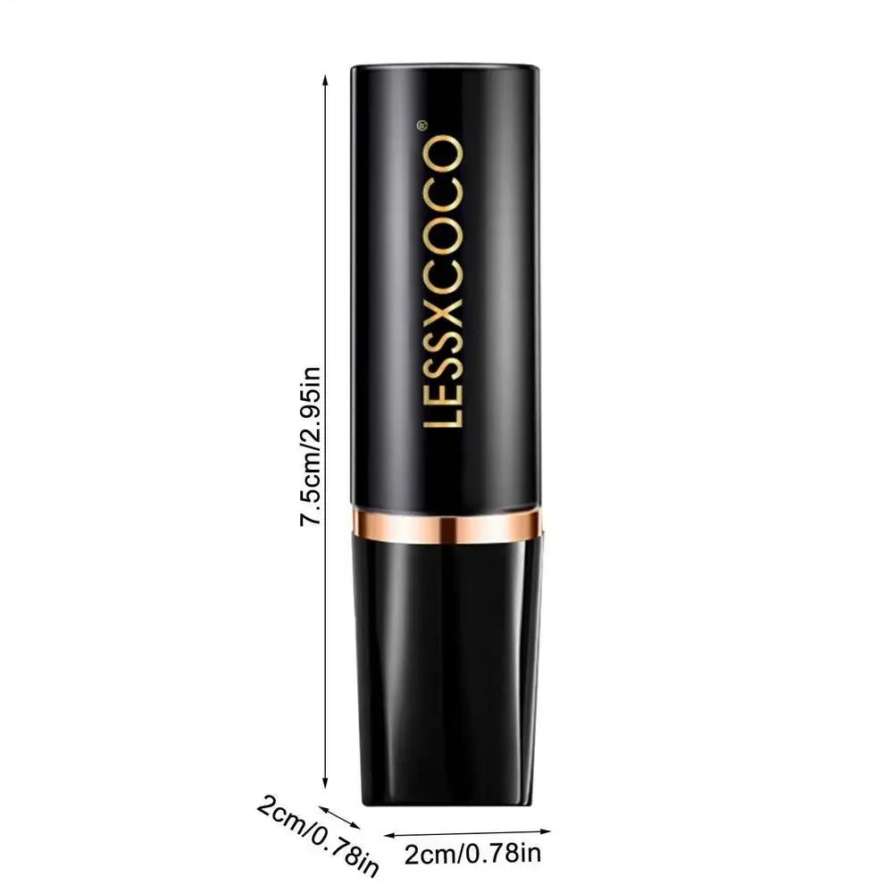 Waterproof color changing lipstick that turns from blue to pink with a moisturizing long-lasting formula
