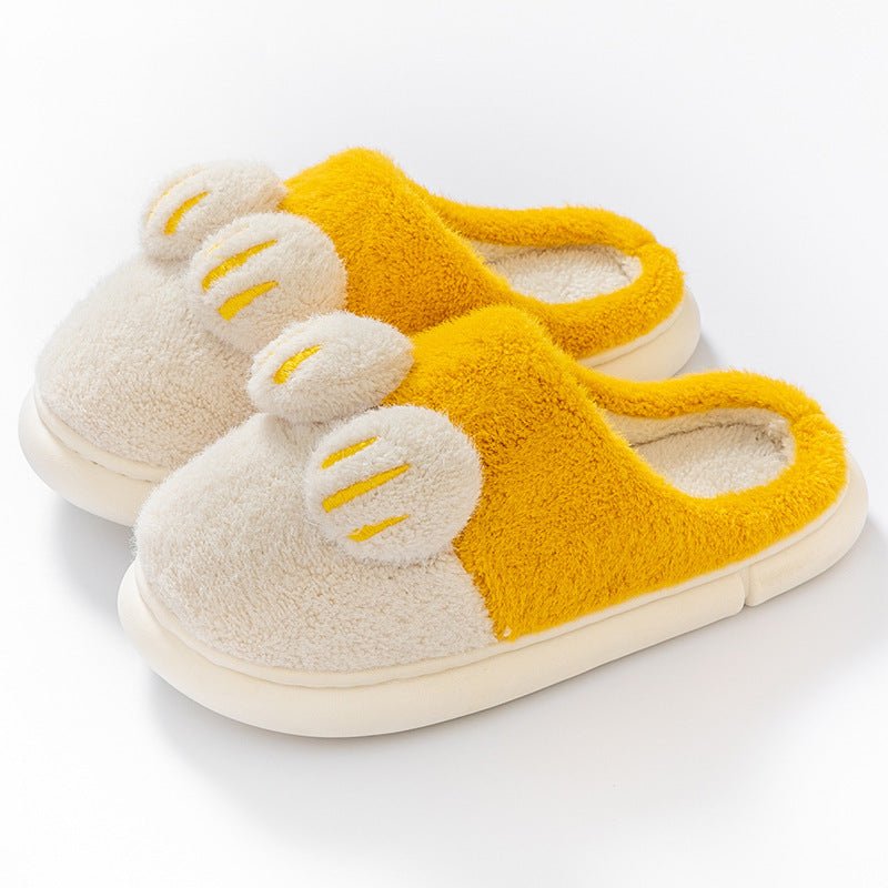 Cotton Slippers Female Cat's Paw Home Couple (Available) - Mom & Kids