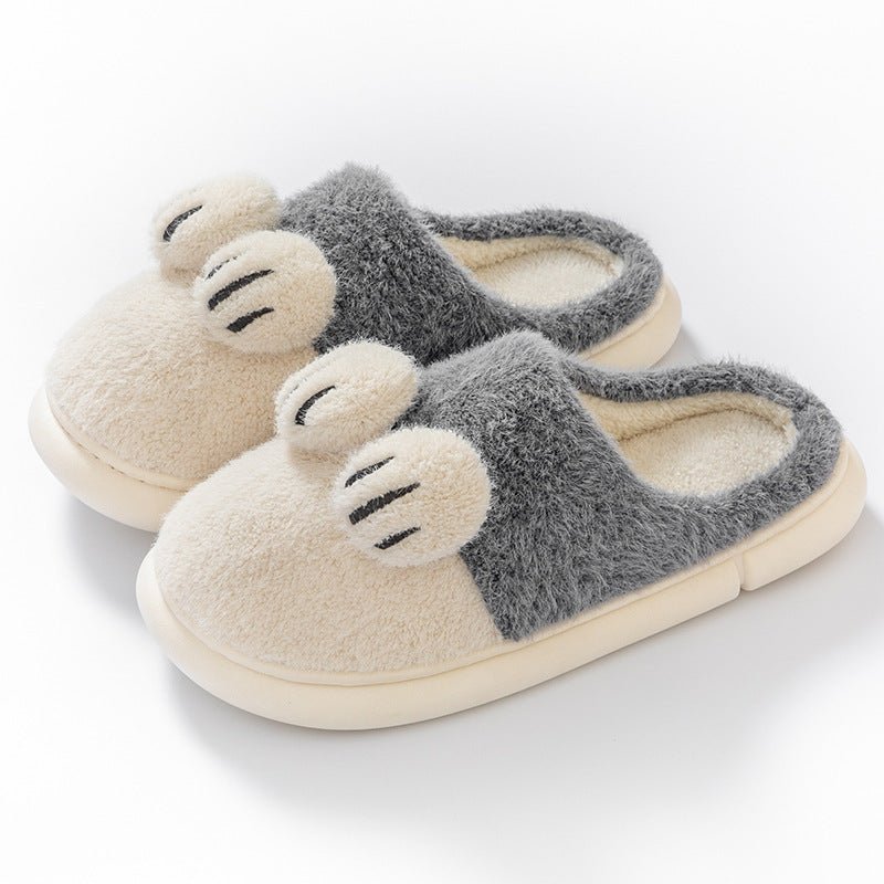 Cotton Slippers Female Cat's Paw Home Couple (Available) - Mom & Kids