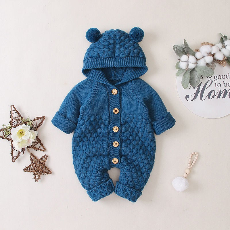Baby knitted romper (Available)