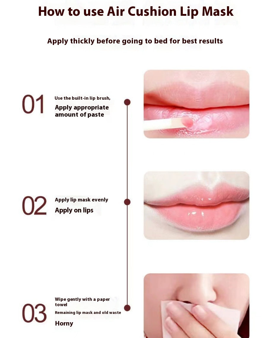 Qi Night Sleep Air Cushion Lip Balm Exfoliating Lip Lines Moisturizing