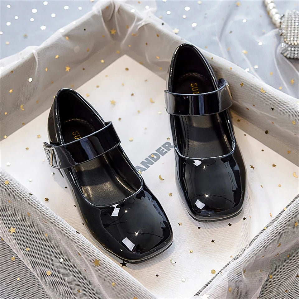 Designer Luxury Children's Elegant Party Leather Shoes Pageant Girls High Heels Wedding Bridesmaids Gala Formal Occasion Shoe - Mom & Kids