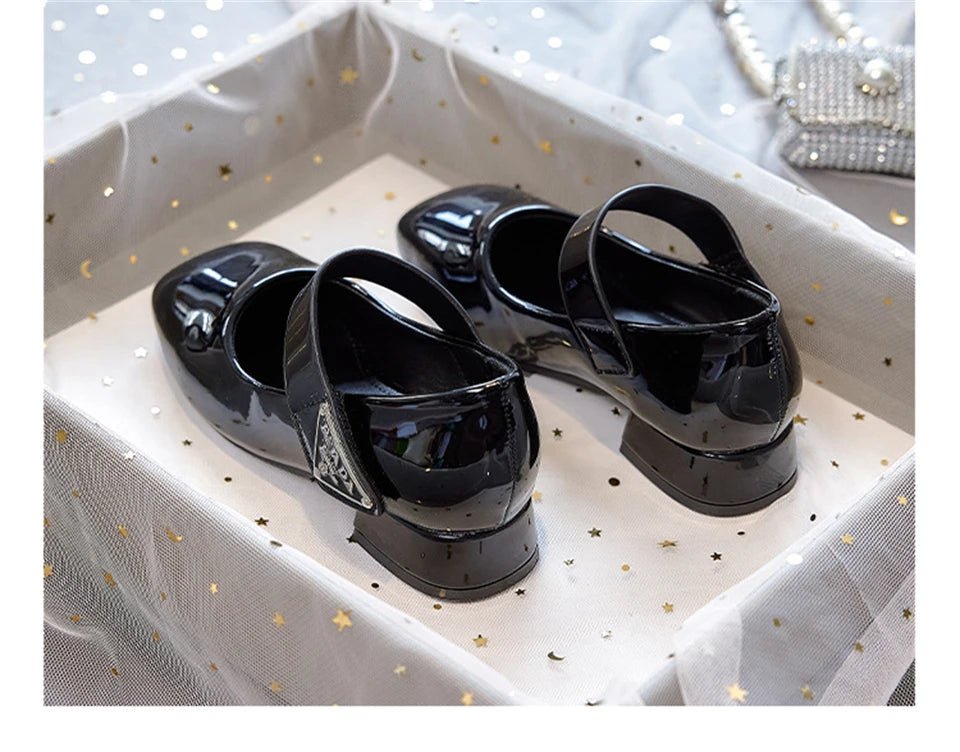 Designer Luxury Children's Elegant Party Leather Shoes Pageant Girls High Heels Wedding Bridesmaids Gala Formal Occasion Shoe - Mom & Kids