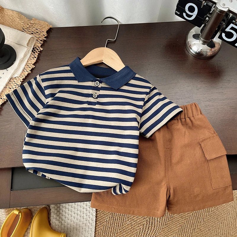 DIIMUU Baby Boys Clothing Sets T-shirt + Shorts Kids Girl Outfits Suits Children Summer Wear Infant Toddler Tee Shirts + Pants - Mom & Kids