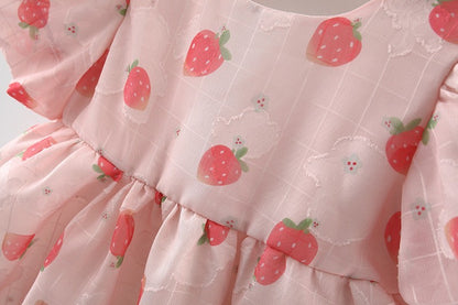 Children's Summer New Baby Girl Puff Sleeve Dress