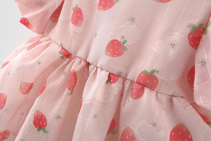 Children's Summer New Baby Girl Puff Sleeve Dress