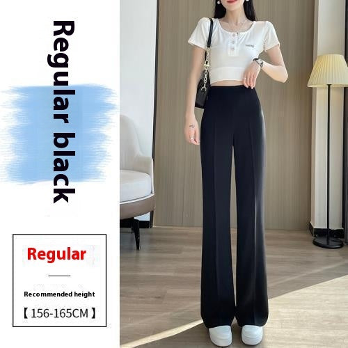 Women's High Waist Slimming And Straight Casual Wide Leg Pants