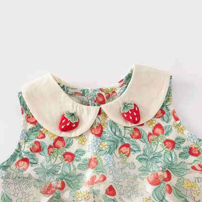 Princess Fashion Summer Baby Girl Doll Collar Dress