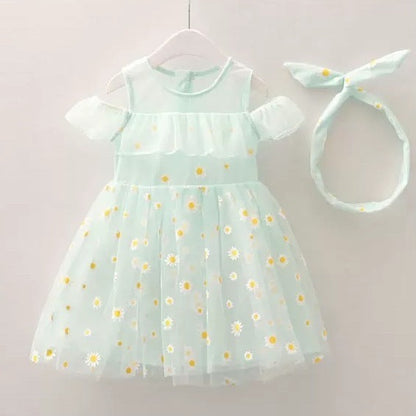 Girls Summer New Little Daisy Princess Dress
