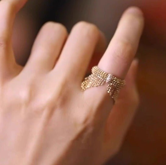 Elegant Italian-style heavy-duty imitation gold ring - Mom & Kids