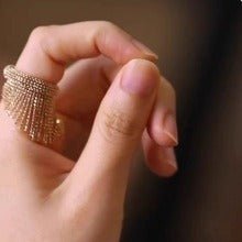 Elegant Italian-style heavy-duty imitation gold ring - Mom & Kids