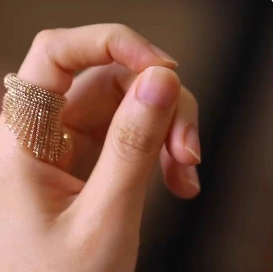 Elegant Italian-style heavy-duty imitation gold ring - Mom & Kids