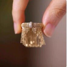 Elegant Italian-style heavy-duty imitation gold ring - Mom & Kids