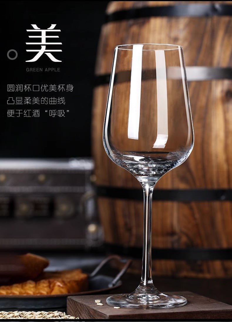 European style 7 pieces Juice/Wine Set, large crystal glass stemmed glasses, creative Juice/wine set. - Mom & Kids