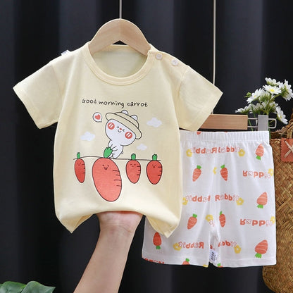 Fashion Cute Cotton Baby Clothes Shorts Suit