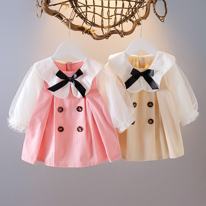 Girls' Dress Spring And Autumn Western Style Baby Baby Children's Skirt