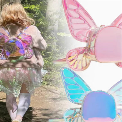 Laser Butterfly Wings Girls Backpack