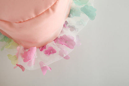 Sleeveless Girls New Printed Sling Backless Cotton Fashionable Princess Dress