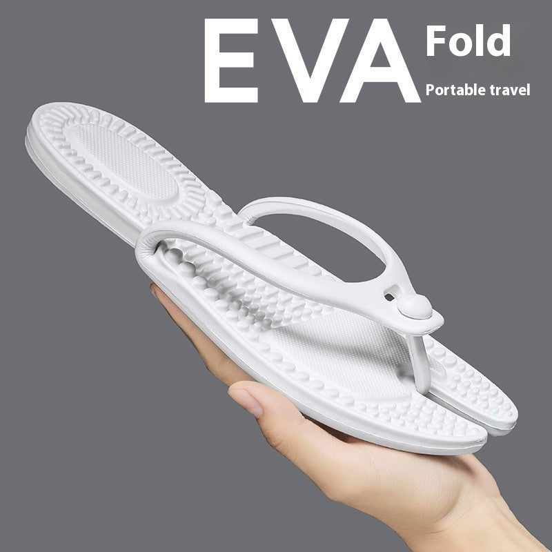 Foldable Travel Couple Flip Flops Plus Size  (Available)