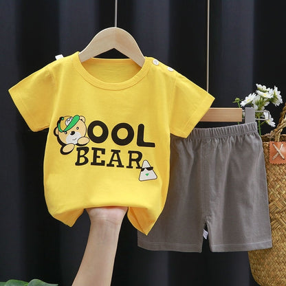 Fashion Cute Cotton Baby Clothes Shorts Suit