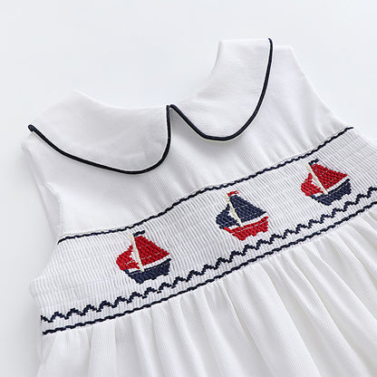 Children Vintage Embroidery New Girls Dress