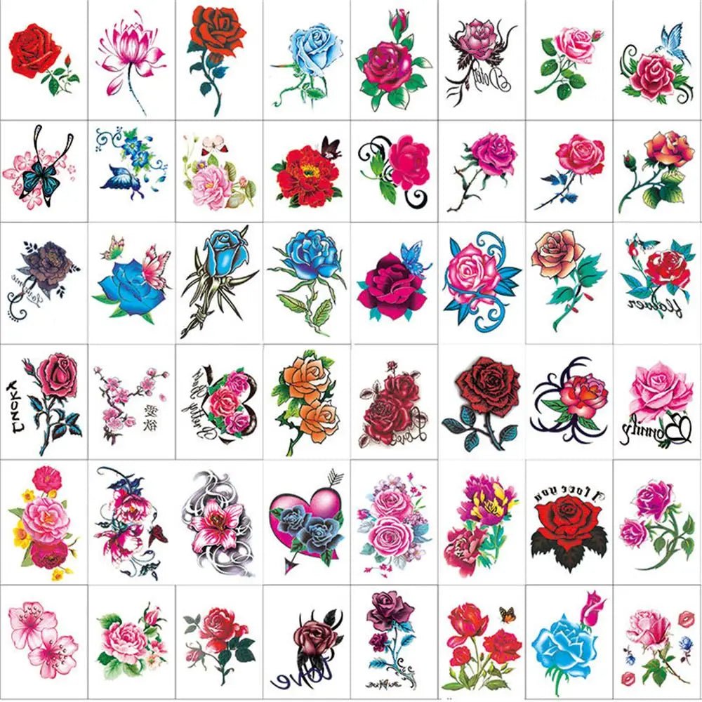 Fashion Butterfly Women Tattoos Body Art Stickers Waterproof Tattoo Stickers Temporary - Mom & Kids