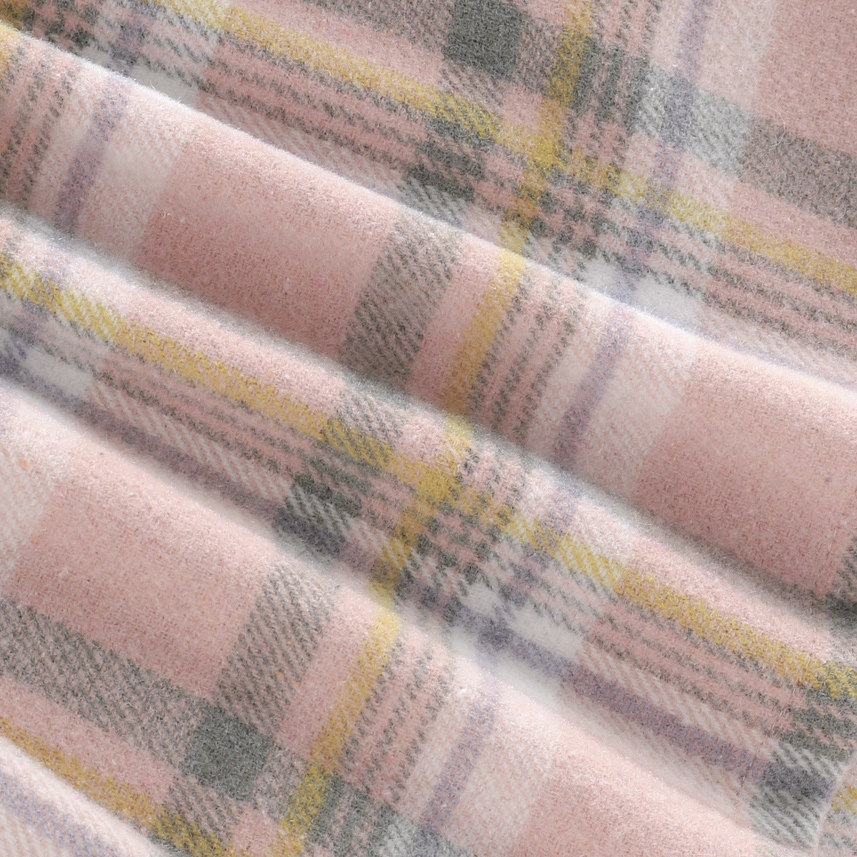 Plaid Ruffled Long Sleeved Girls Autumn Dress