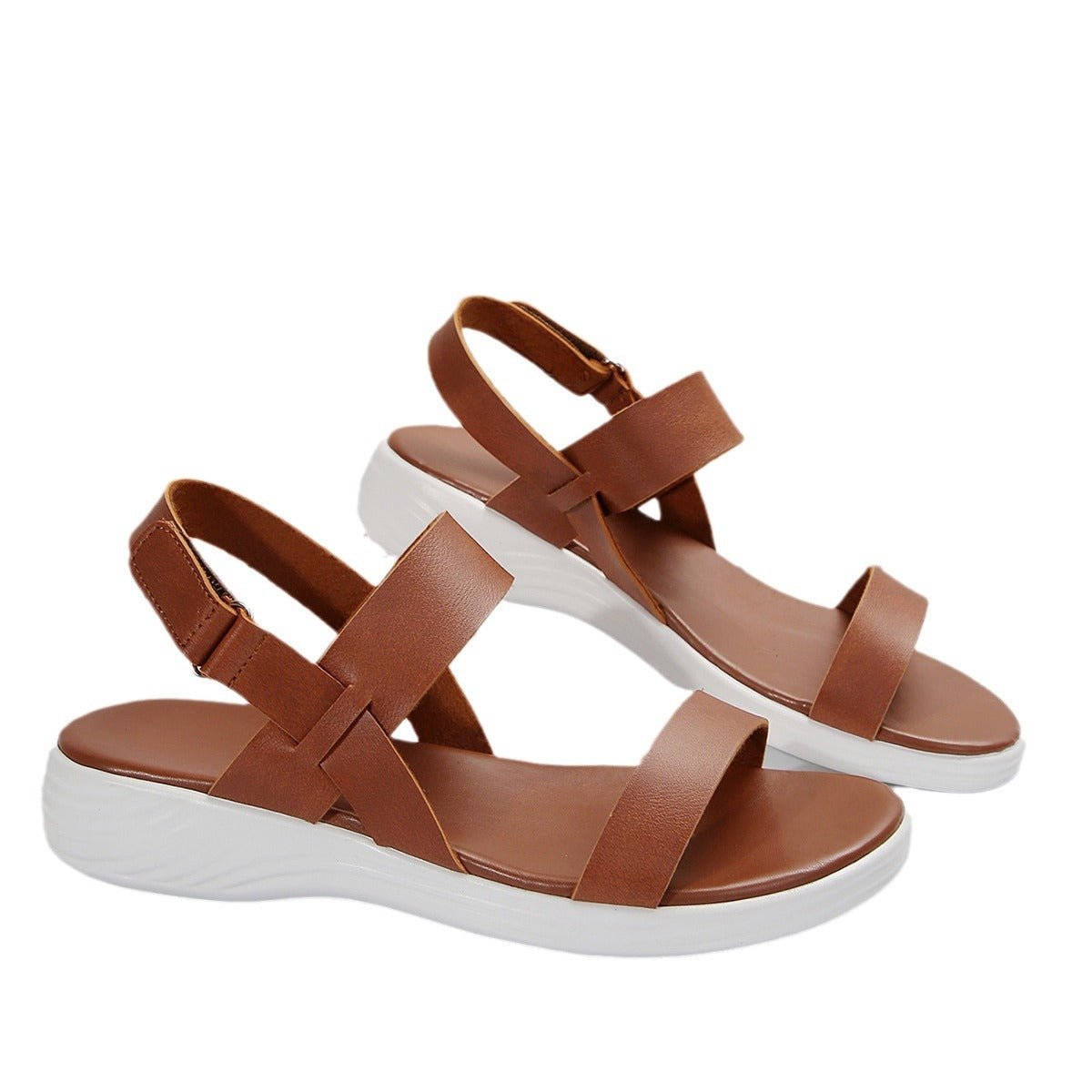 Female Comfortable Flat Heel Women's Peep Toe Sandals (Available) - Mom & Kids