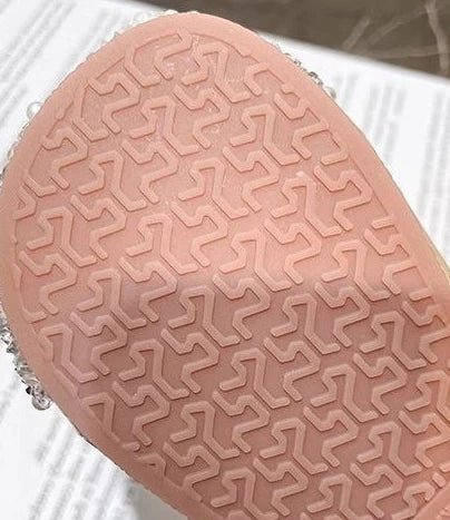 Girls Crystal Sparkle Princess Shoes Kids Fashion Leather Comfortable Party Performance Flats for Toddlers - Mom & Kids