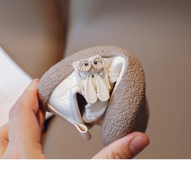 Girl's Mary Janes Cute Flat Sewing Pu Leather Little Children Leather Shoes Pu 21-30 Hook-loop Anti-slip Lovely Kids Spring Shoe - Mom & Kids