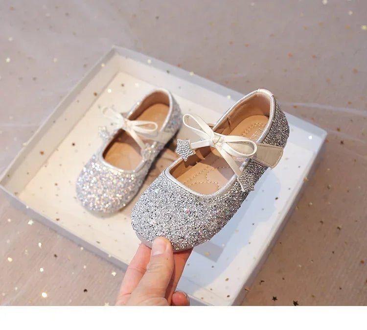 Girls Princess Shoes Round Toes Sweet Bows - Mom & Kids