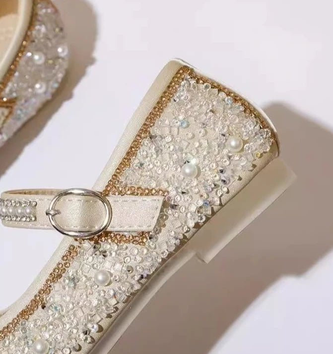 Girl's Soft Sole Princess Crystal Shoes - Mom & Kids