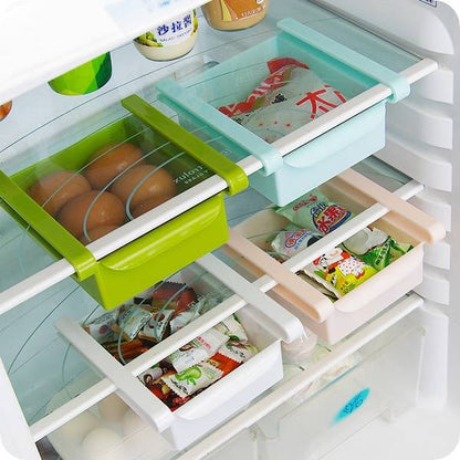 Refrigerator Fresh-keeping Partition Layer Kitchen Organization Storage Box