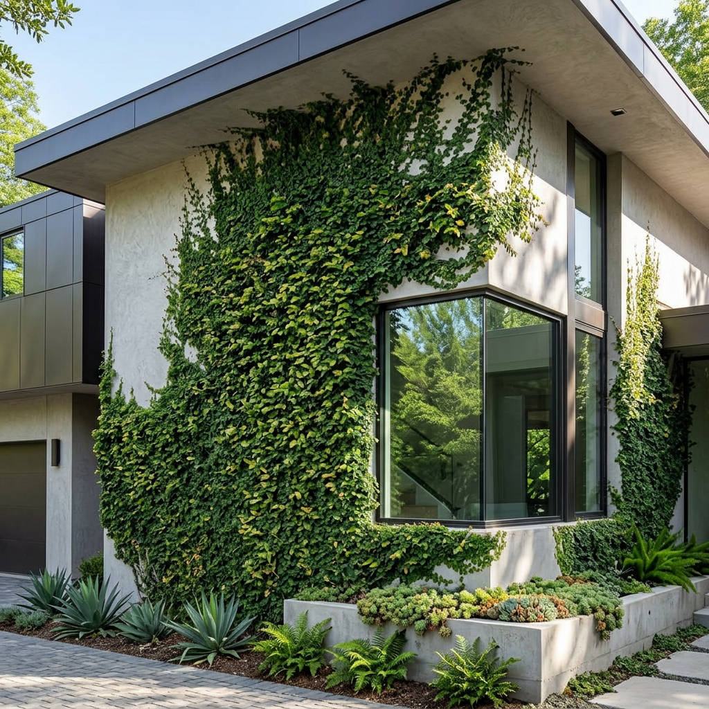 Wall Carpet Tree Plant climbing exterior house wall