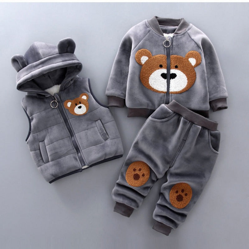 Children's Clothing 2025 Children's Winter Clothing Baby Three Pcs Set (Available)