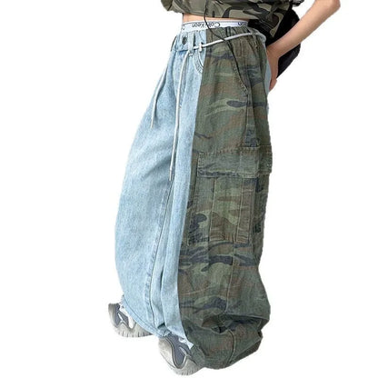 Street Dance Style Functional Wide-leg Sports Pants (Only Pant)