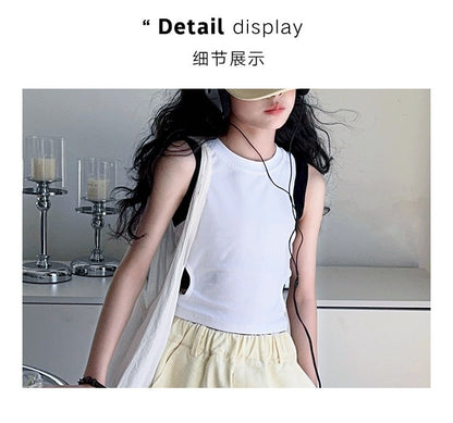 Trendy Cool Jeans Casual Vest Two-piece Set Ripped Pants