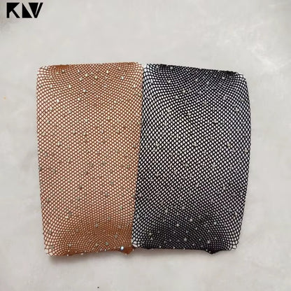 New Fashion Girls Tights Toddler Kids Baby Rhinestone Fishnet Tights Girls Children Mesh Stockings Hollow Out Pantyhose Fish Net