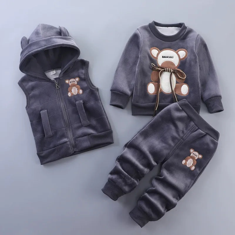 Children's Clothing 2025 Children's Winter Clothing Baby Three Pcs Set (Available)