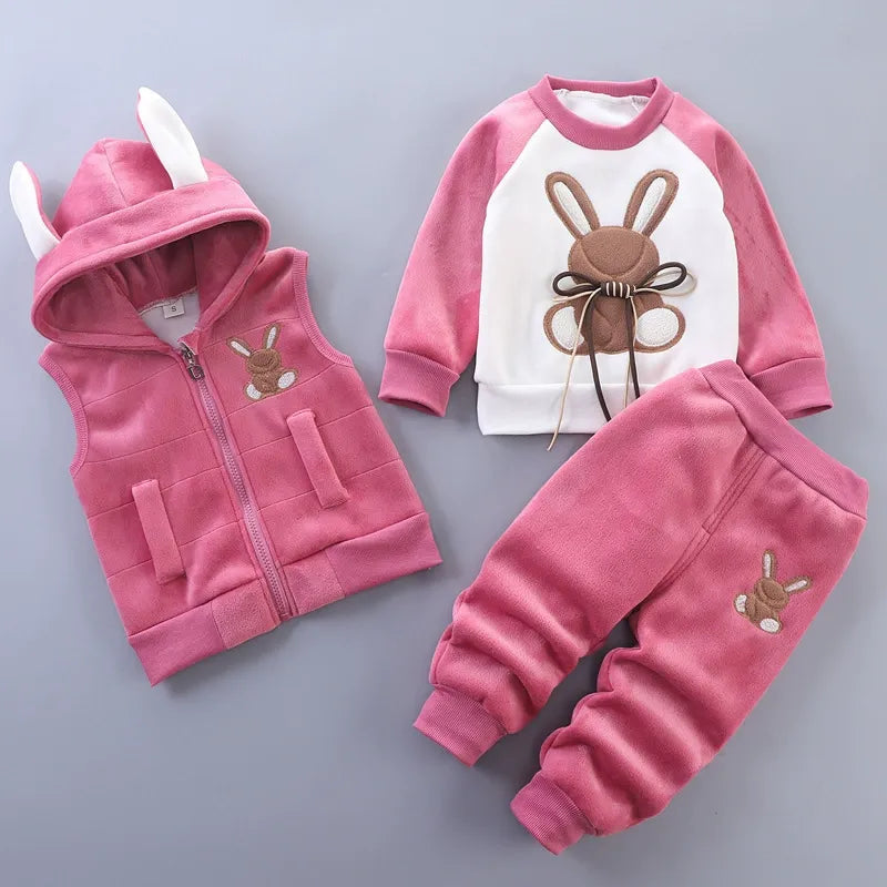 Children's Clothing 2025 Children's Winter Clothing Baby Three Pcs Set (Available)
