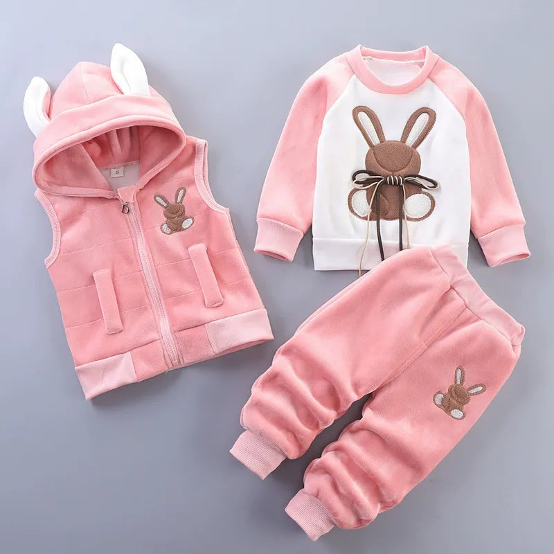 Children's Clothing 2025 Children's Winter Clothing Baby Three Pcs Set (Available)