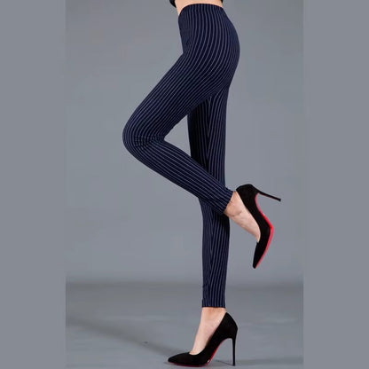 Women Plaid Leggings Fashion Print Fitness Houndstooth Floral Stripe Dot Leopard Pure Black Pants High Waist Trousers