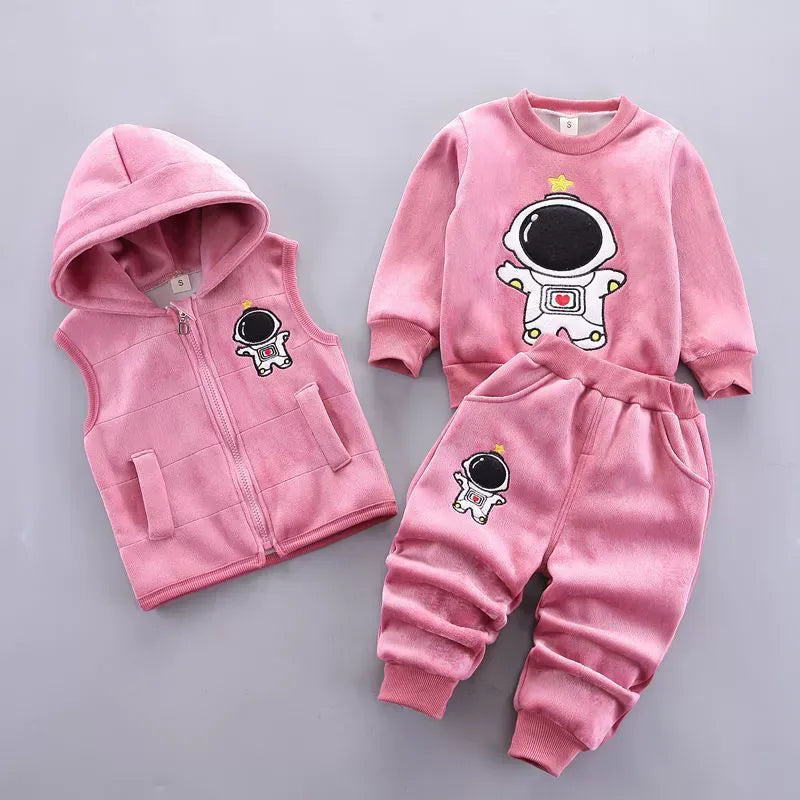 Children's Clothing 2025 Children's Winter Clothing Baby Three Pcs Set (Available)