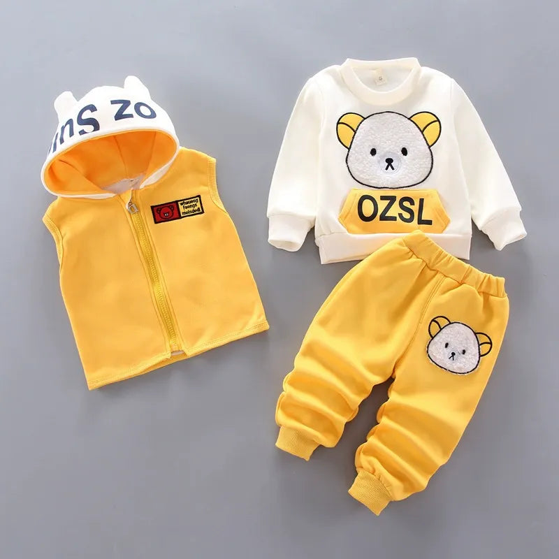 Children's Clothing 2025 Children's Winter Clothing Baby Three Pcs Set (Available)