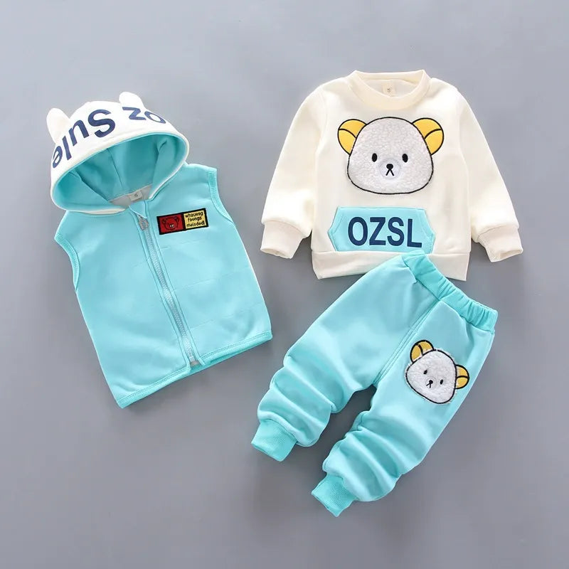Children's Clothing 2025 Children's Winter Clothing Baby Three Pcs Set (Available)