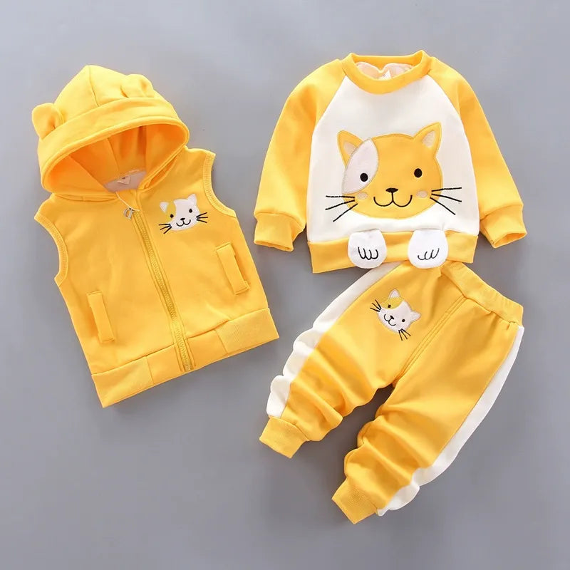 Children's Clothing 2025 Children's Winter Clothing Baby Three Pcs Set (Available)