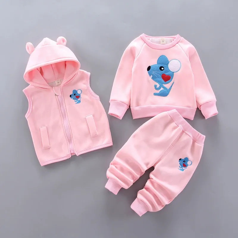 Children's Clothing 2025 Children's Winter Clothing Baby Three Pcs Set (Available)