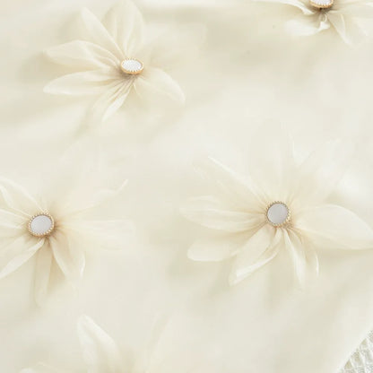 New style sleeveless high-end children's clothing three-dimensional flower princess dress big girl dress