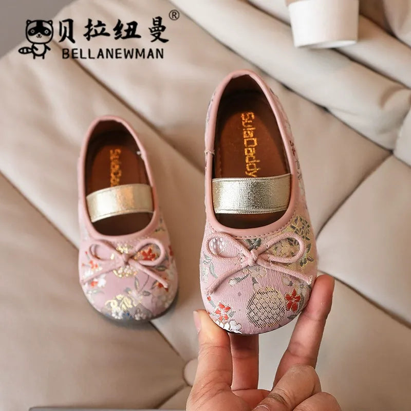 Children's Bow Slip-On Princess Shoes